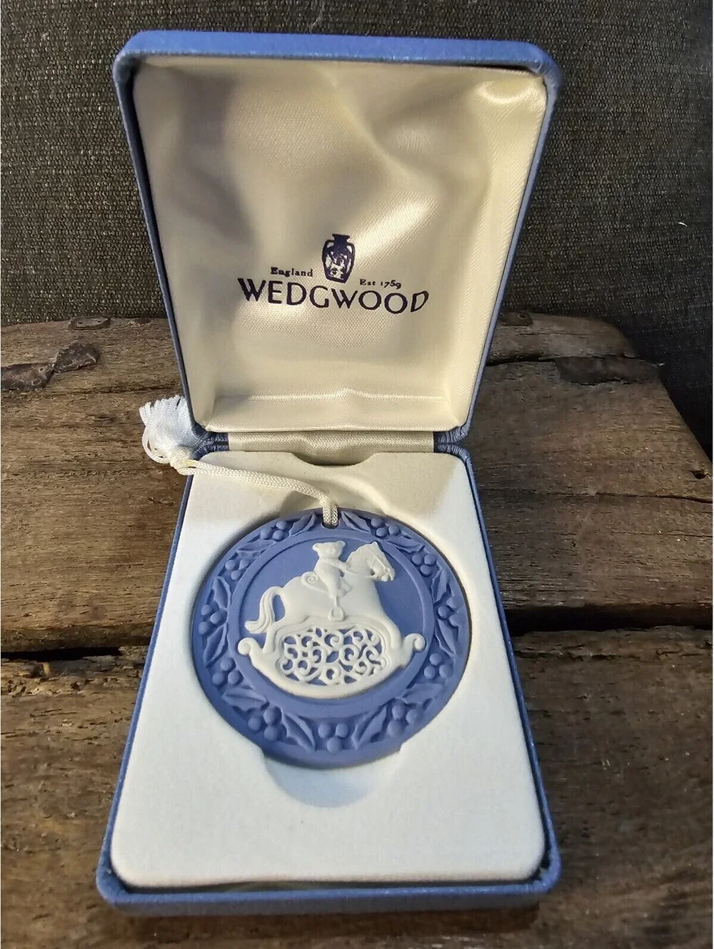 Wedgewood Rocking Horse/Teddy Bear Ornament